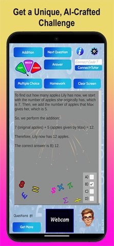 AI Math Tutor: Show Me How screenshot