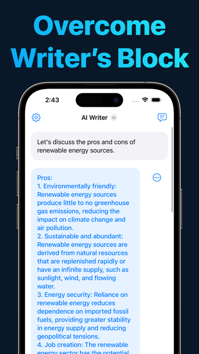 AI Writer - Writing Assistant Screenshot