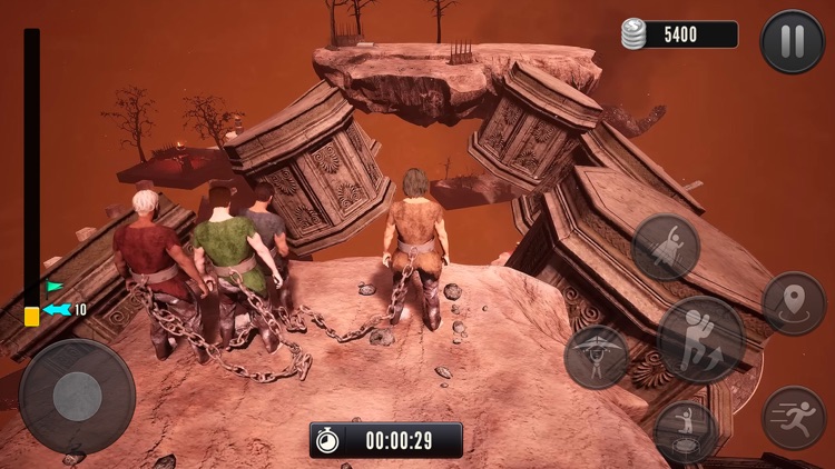 Chained Going Up Climb & Jump