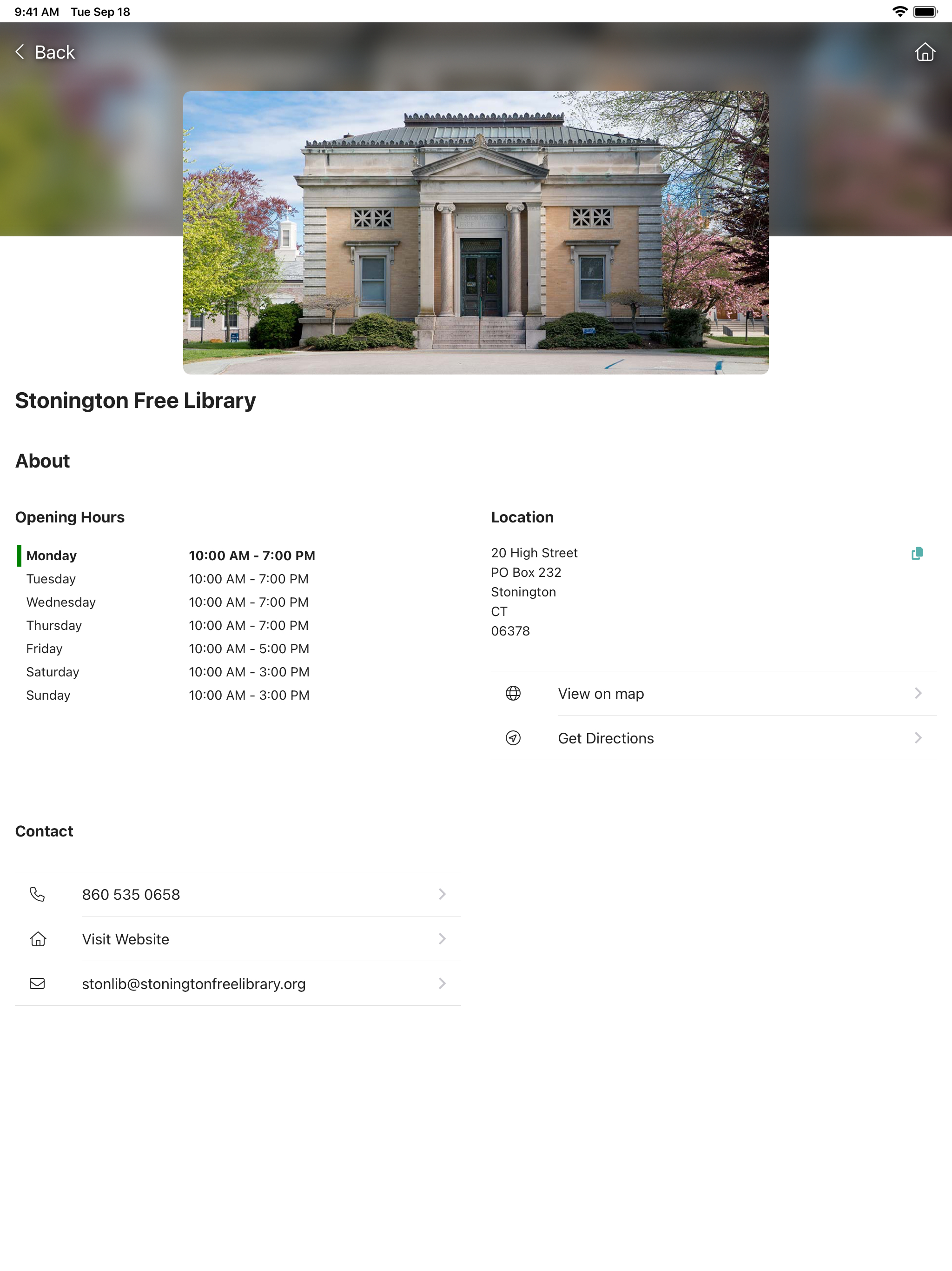 Stonington Free Library screenshot 12