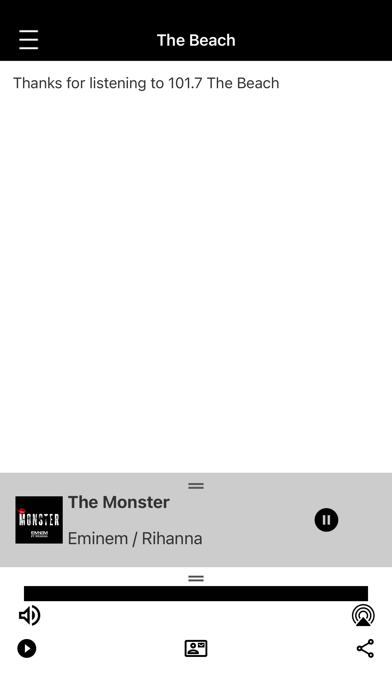 101.7 The Beach iPhone screenshot 3 - Entertainment app