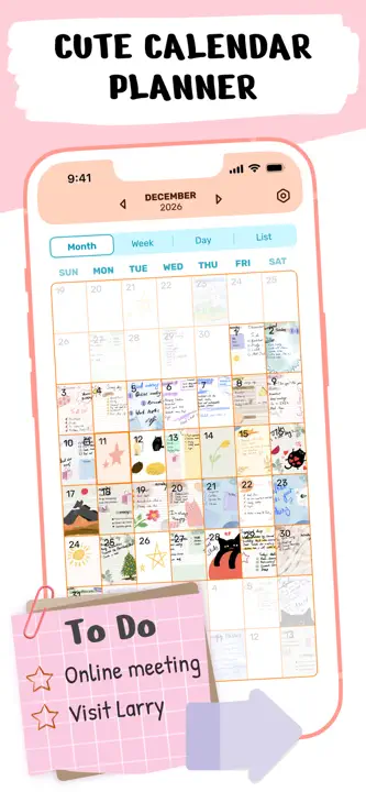 Pencil Calendar : capture d’écran 1 sur 7