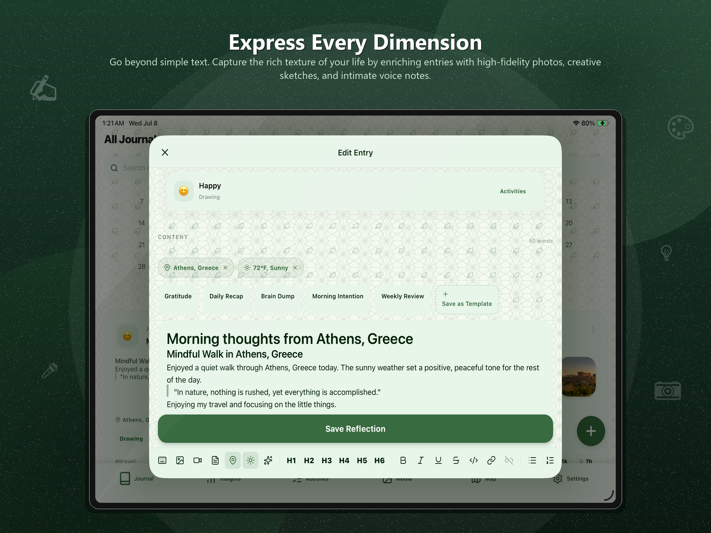 Euthy Journal: AI Diary & Mood screenshot 10