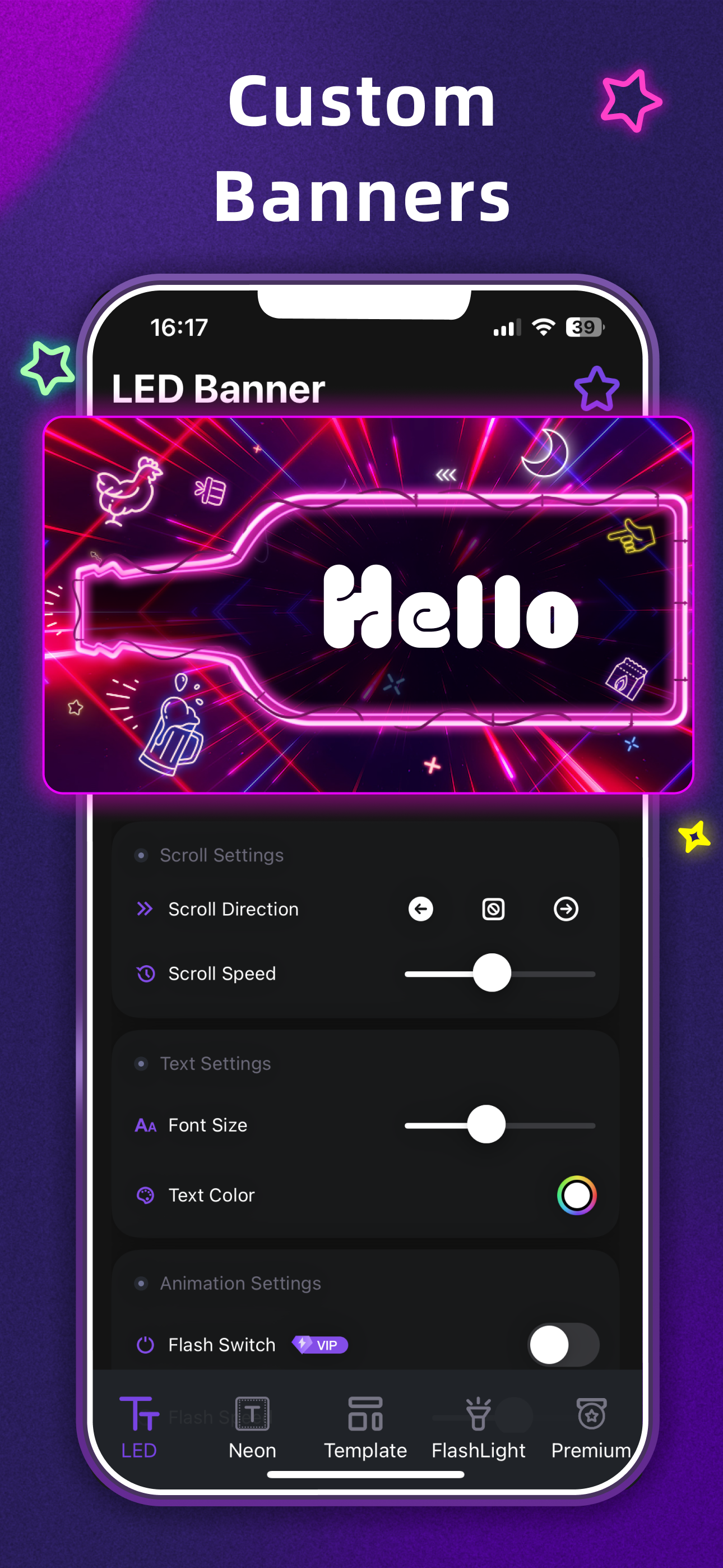 LED Banner - Big Text Scroller