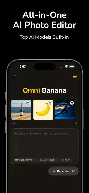 Omni Banana - AI写真編集 screenshot 1 of 4