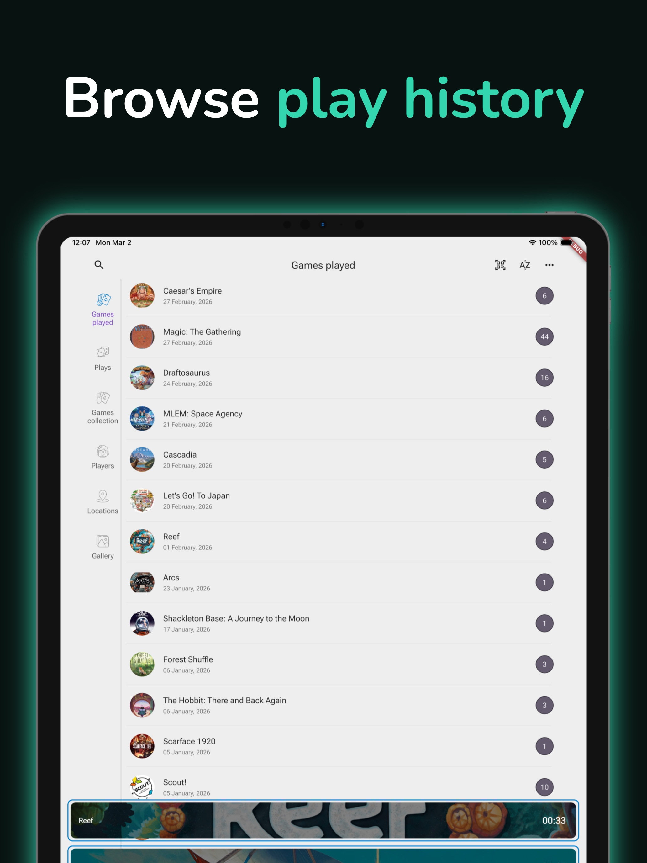 Clepsydris - Board Game App
