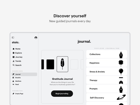 stoic. journal & agenda iPad app afbeelding 4
