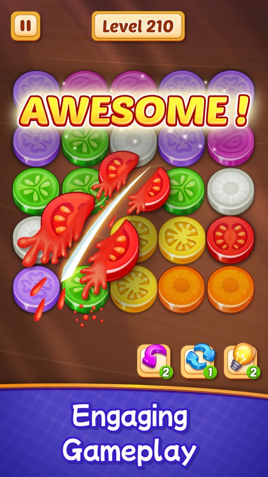 #6. Veggies Cut: Logic Puzzle Game (macOS) Bởi: RV AppStudios LLC