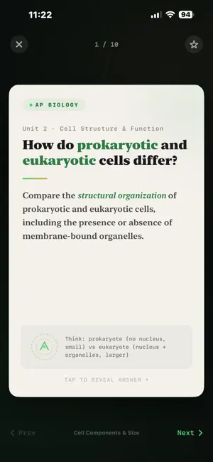 AP Biology Flashcards screenshot 1