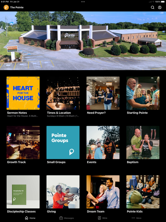 The Pointe Church - Toccoa iPad screenshot 1 - Lifestyle app