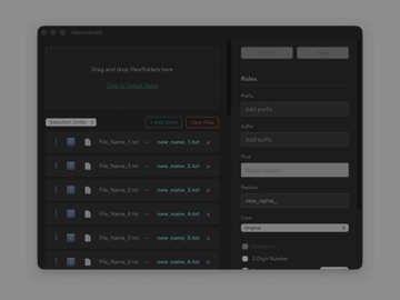 NameSmith のスクリーンショット