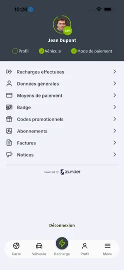 Captura de pantalla de E-charge50 Réseau De Recharge en iPhone 2