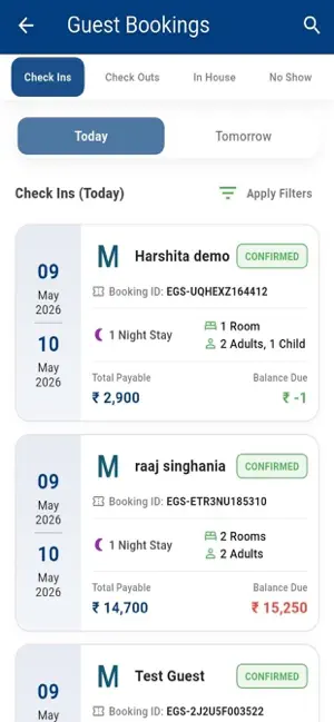 eGlobe PMS screenshot 2