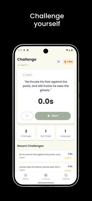 Twister - Tongue Twister App screenshot 3