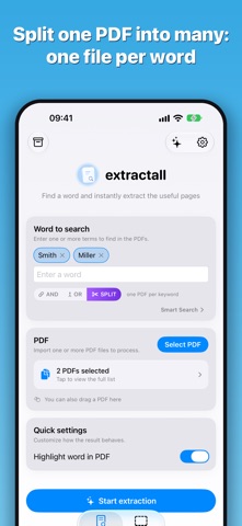 extractall: PDF page extractor Screenshot 6 of 8