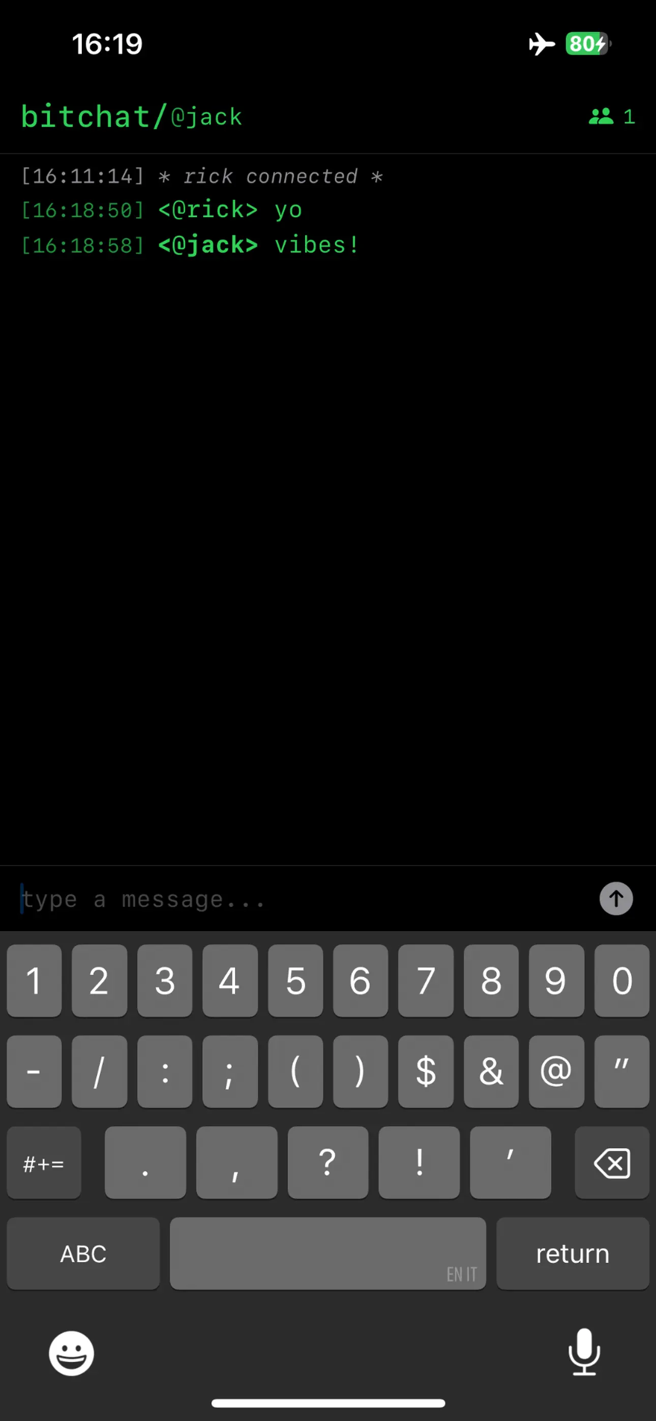 bitchat mesh screenshot 2