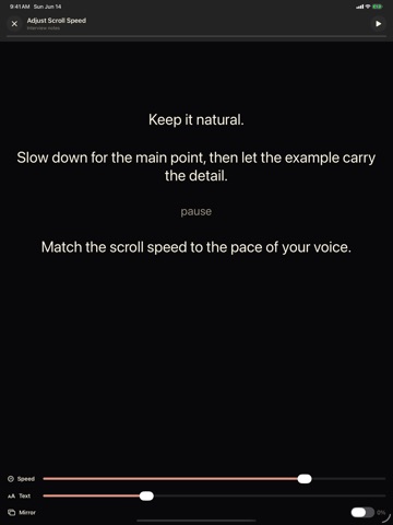 Teleprompter & Prompter Video iPad screenshot