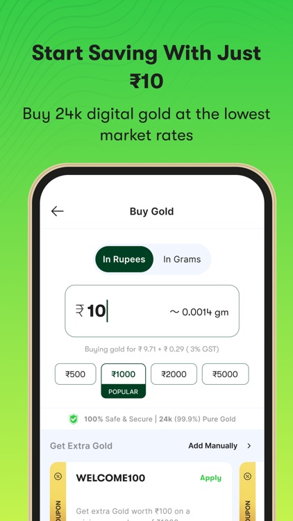 Kalash: Save in Digital Gold