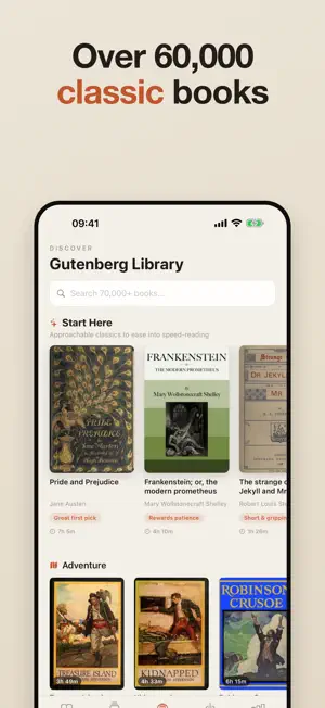 Caff: Fast reading with RSVP screenshot 1