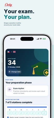 Oety: OET AI Exam Practice iPhone screenshot
