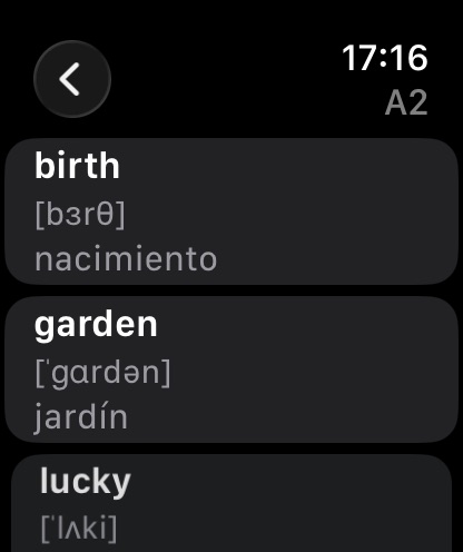 Apple Watch screenshot
