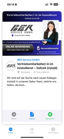 Arbeitsboard - JobSwiper screenshot