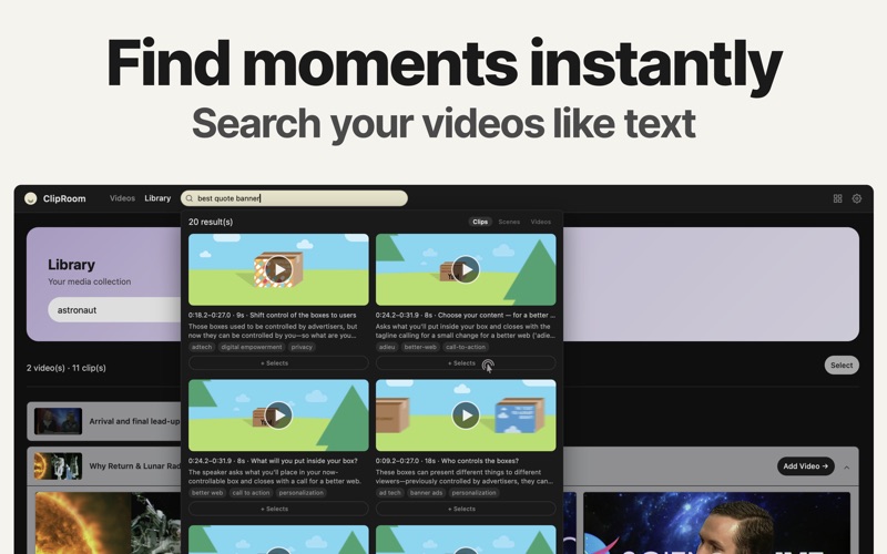 ClipRoom: AI Video Editor screenshot