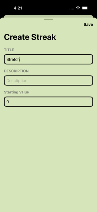 Personal Streaks Screenshot 3 of 3