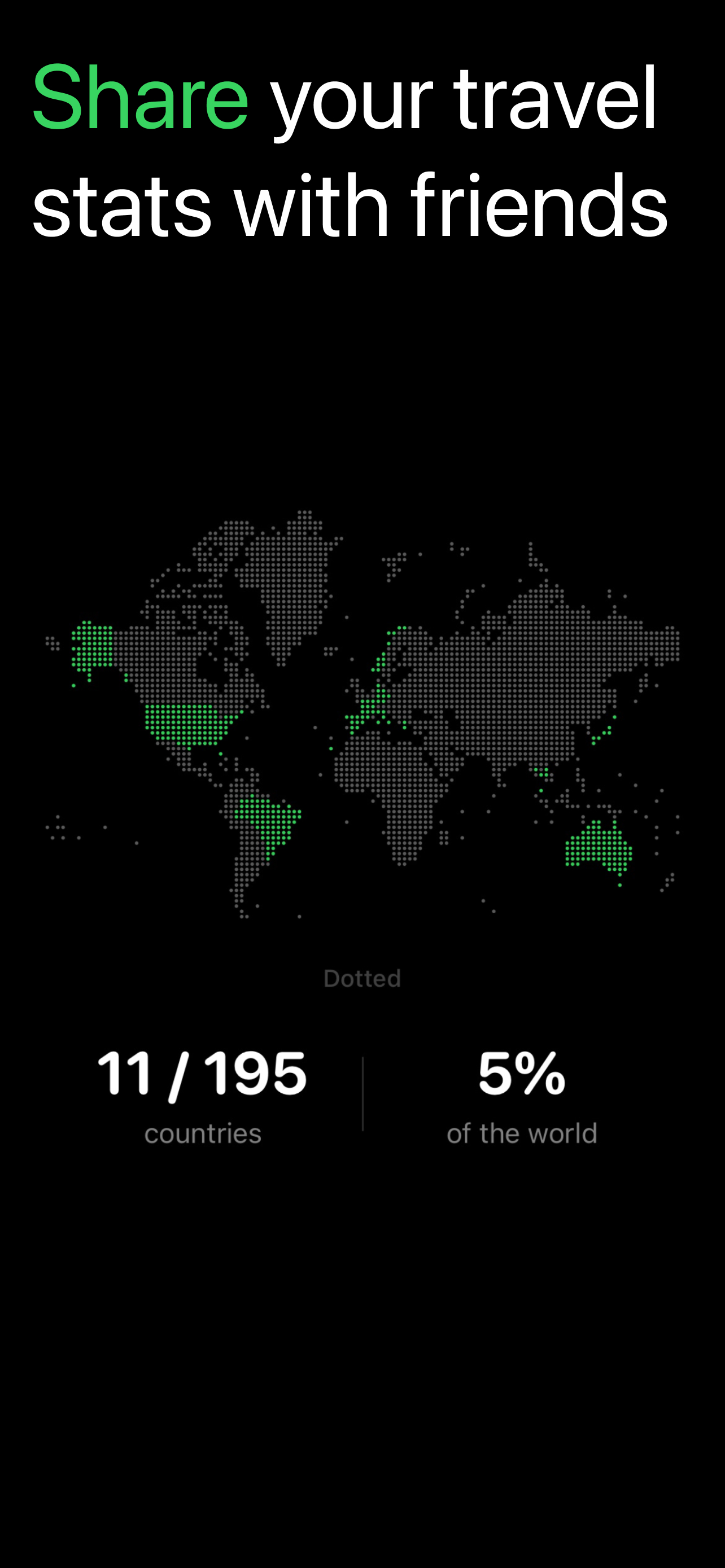 Dotted - Travel Tracker Map