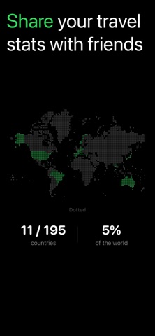 Dotted - Travel Tracker Map screenshot