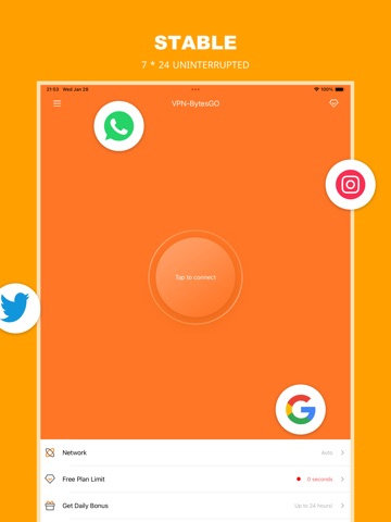 Dragon VPN for iPhone BytesGO iPad screenshot