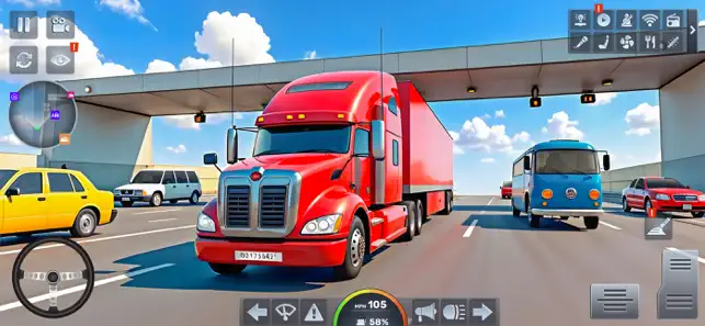Highway Truck Simulator Games iPhone screenshot 2