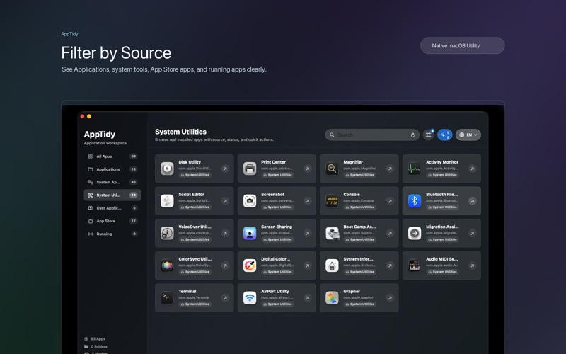 AppTidy iPhone screenshot