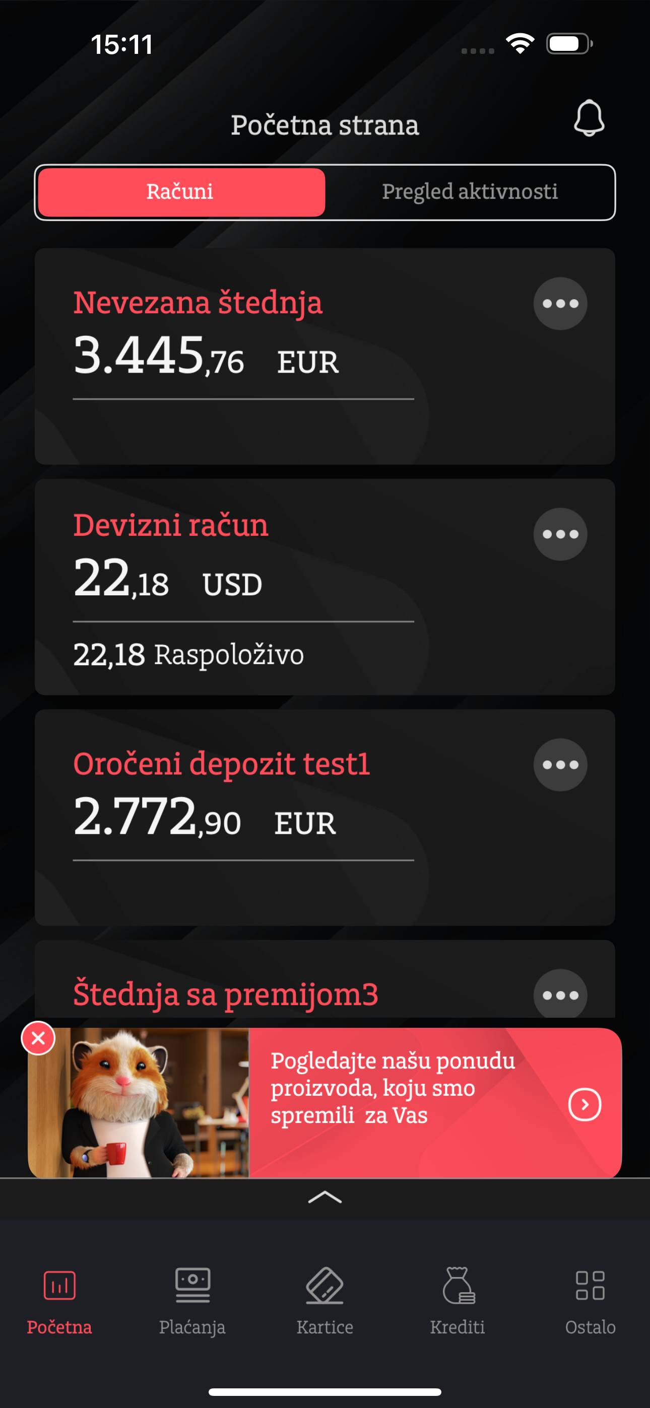 Addiko Mobile Crna Gora screenshot 6