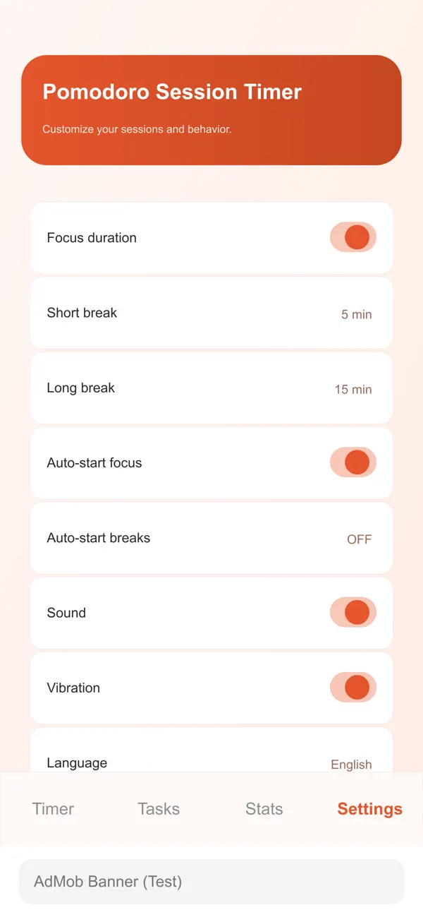 #2. Pomodoro Session Timer (iOS) Podle: Claudio Fusillo