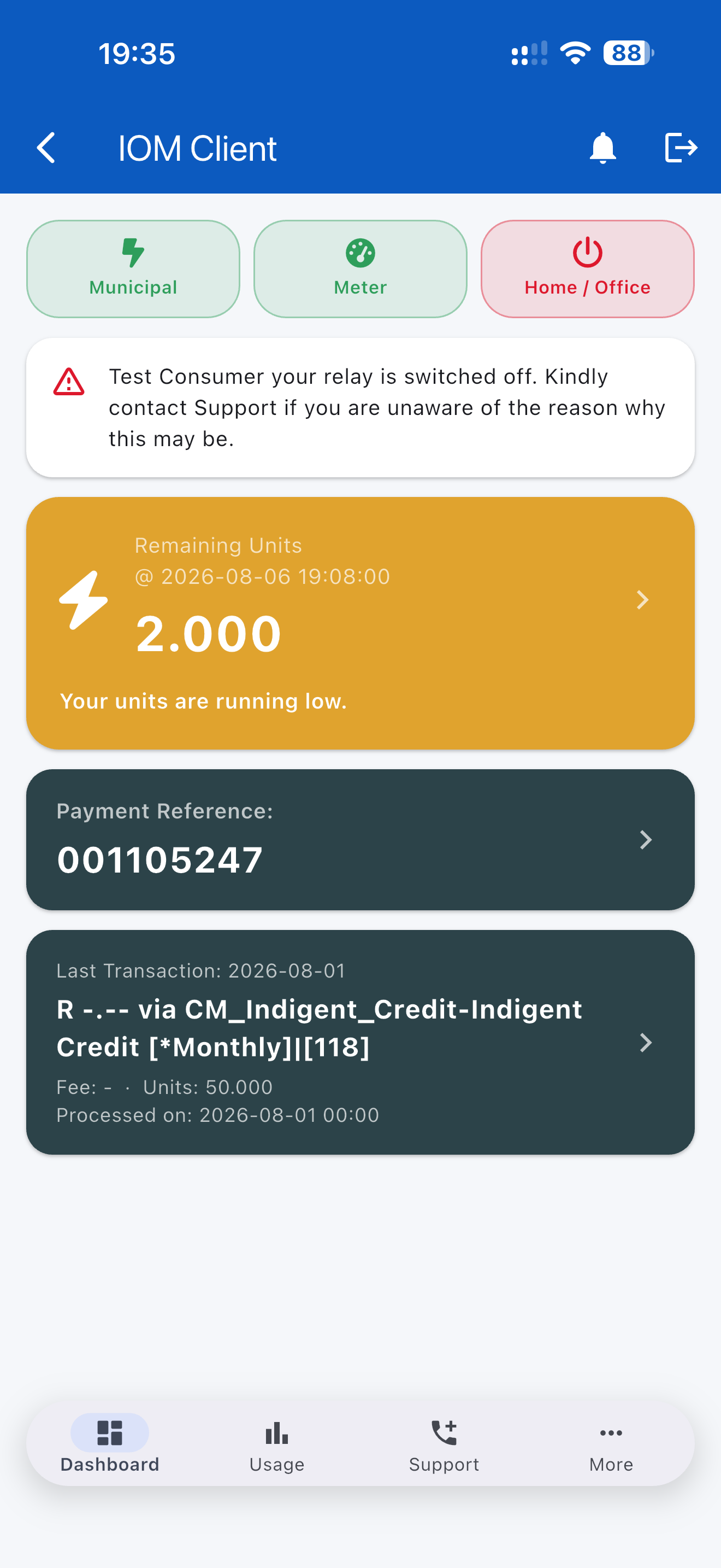 IOM Client screenshot 2