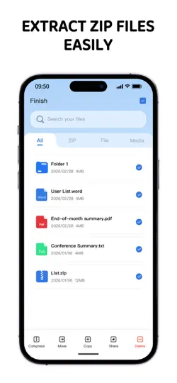 Zip & RAR File Extractor ZIPO iPhone Ekran Görüntüsü 2