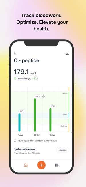 ‎Carrot Care: Bloodwork Tracker Screenshot