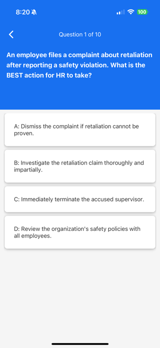 ExamReady HR Screenshot 5 of 8