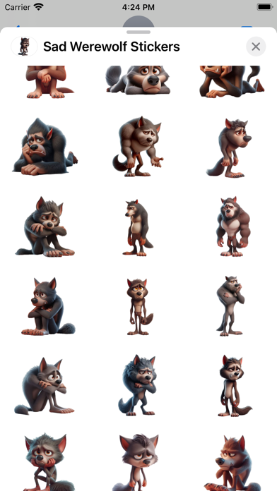 Screenshot #2 pour Sad Werewolf Stickers