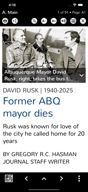 Albuquerque Jrnl Print Edition screenshot 2