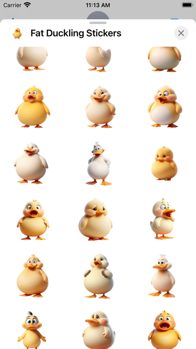 Screenshot #2 pour Fat Duckling Stickers