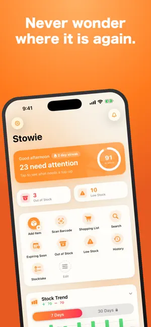 Stowie: Home Inventory screenshot 1