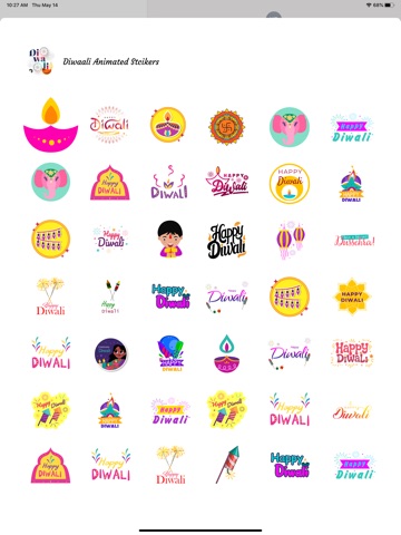 Animated Fireworks Emojis iPad screenshot