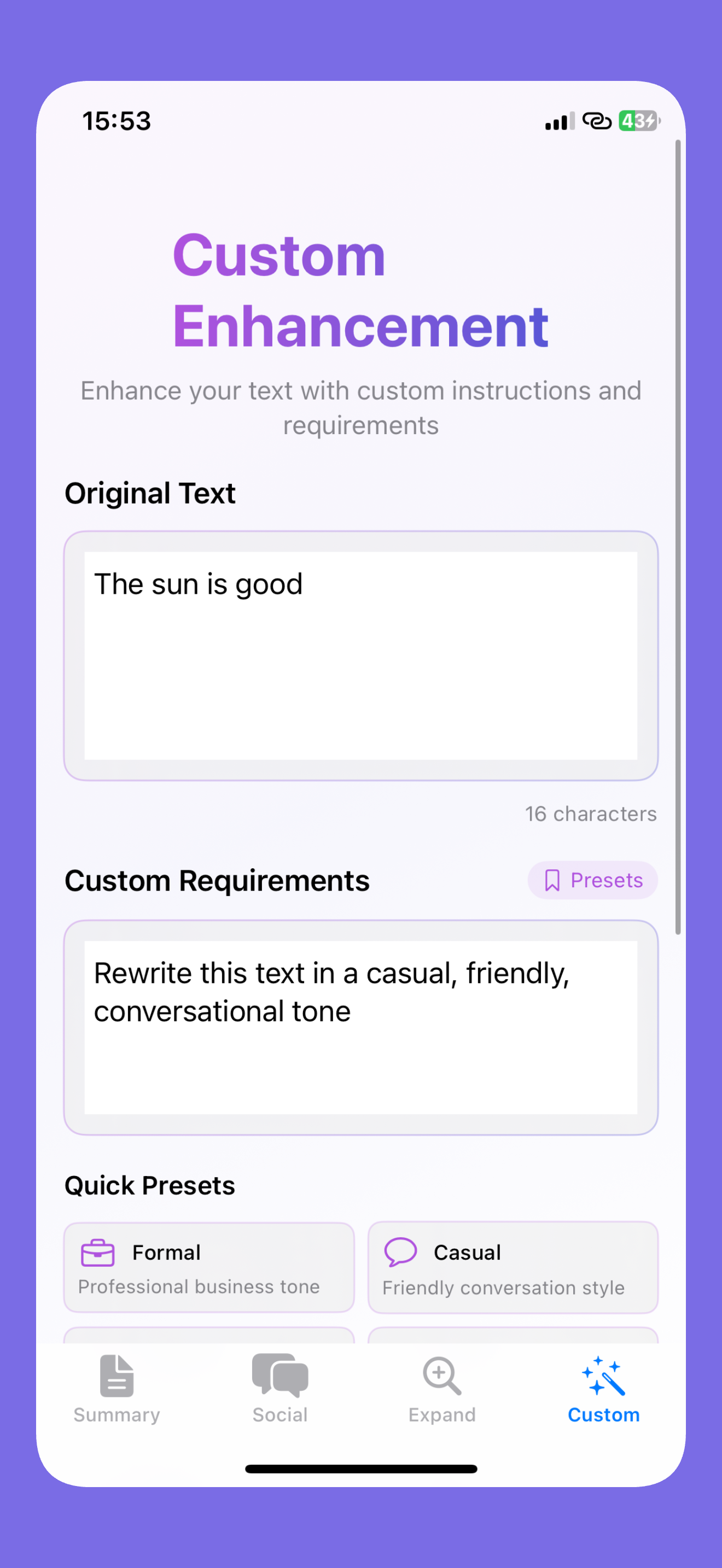 AI Assistant:Text Summary Post screenshot 4