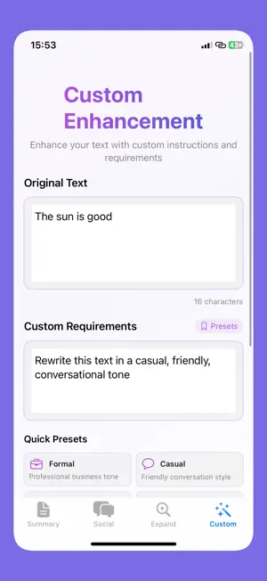 AI Assistant:Text Summary Post screenshot 4