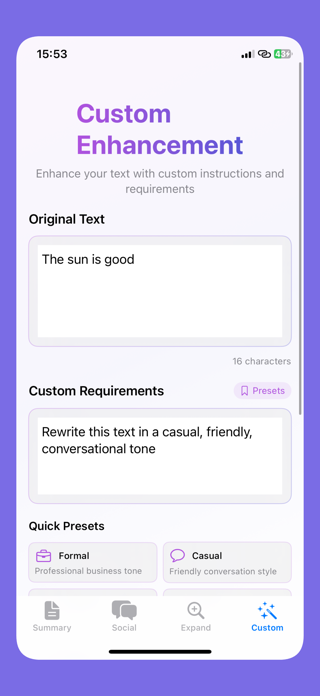 AI Assistant:Text Summary Post Screenshot 4 of 7