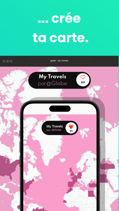 Screenshot #3 pour Globe - Carte de tes voyages