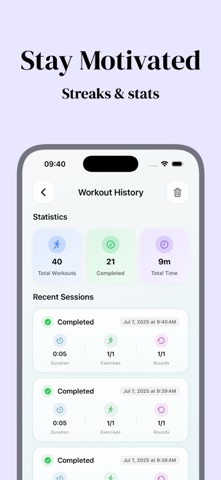 HIIT Timer Pro – Intervals iPhone screenshot