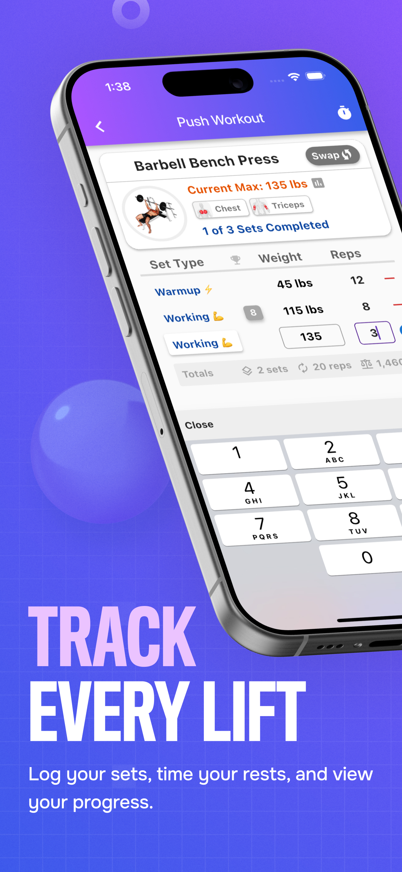 Bench Gym Log: Workout Tracker